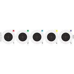 Мишень №30 для 22LR и Airgun 100х500 мм — бумажная мишень для стрельбы